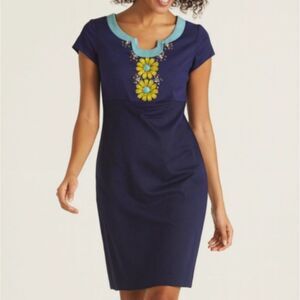 boden veronica jersey dress Boden | Dresses | Boden Veronica Jersey Smart Pleated Sheath Day Dress 2  Green Blue